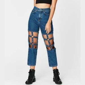 Carmar Blue High Rise Women Jeans